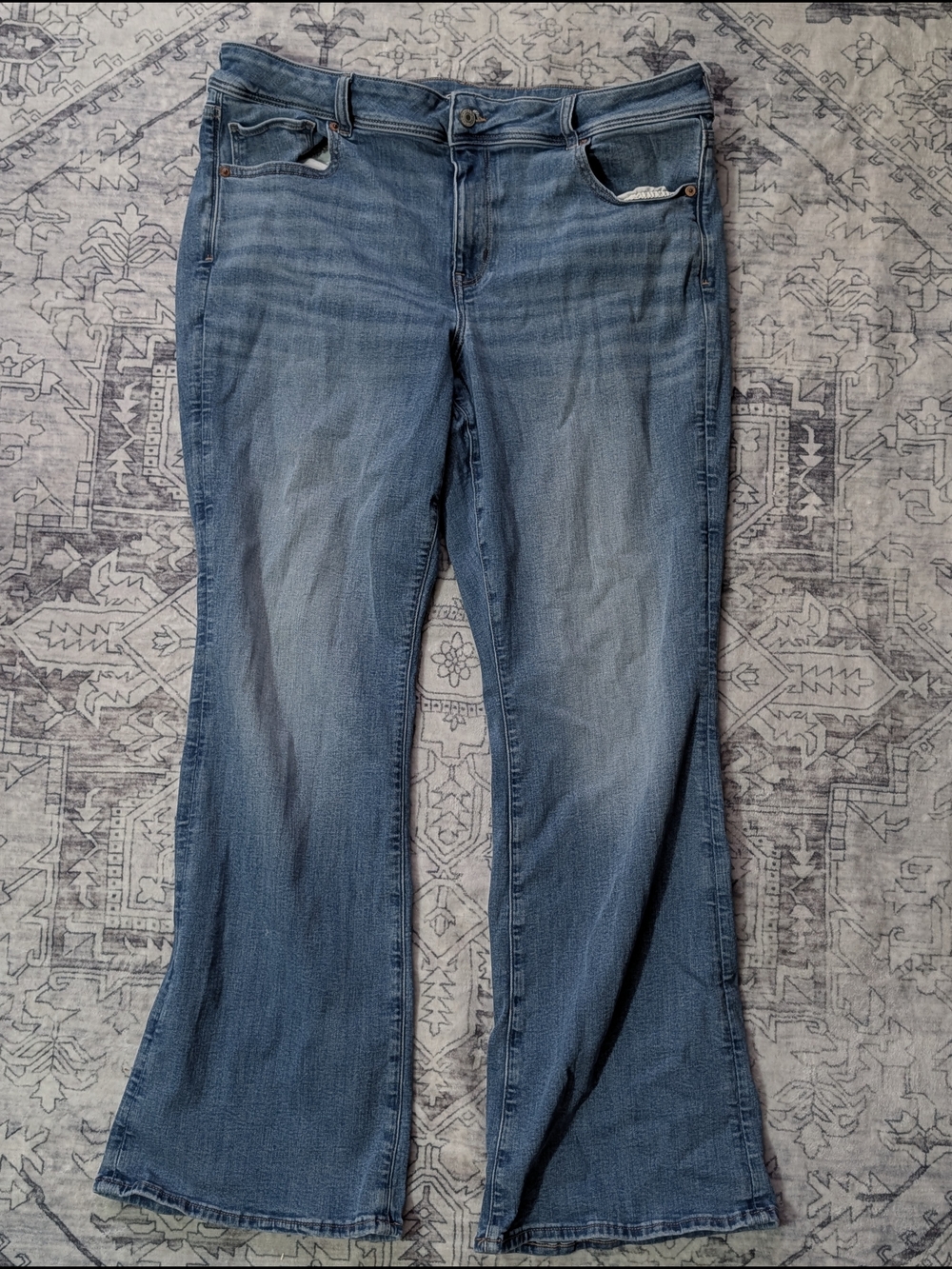 American Eagle Outfitters Medium Blue Flare Jeans